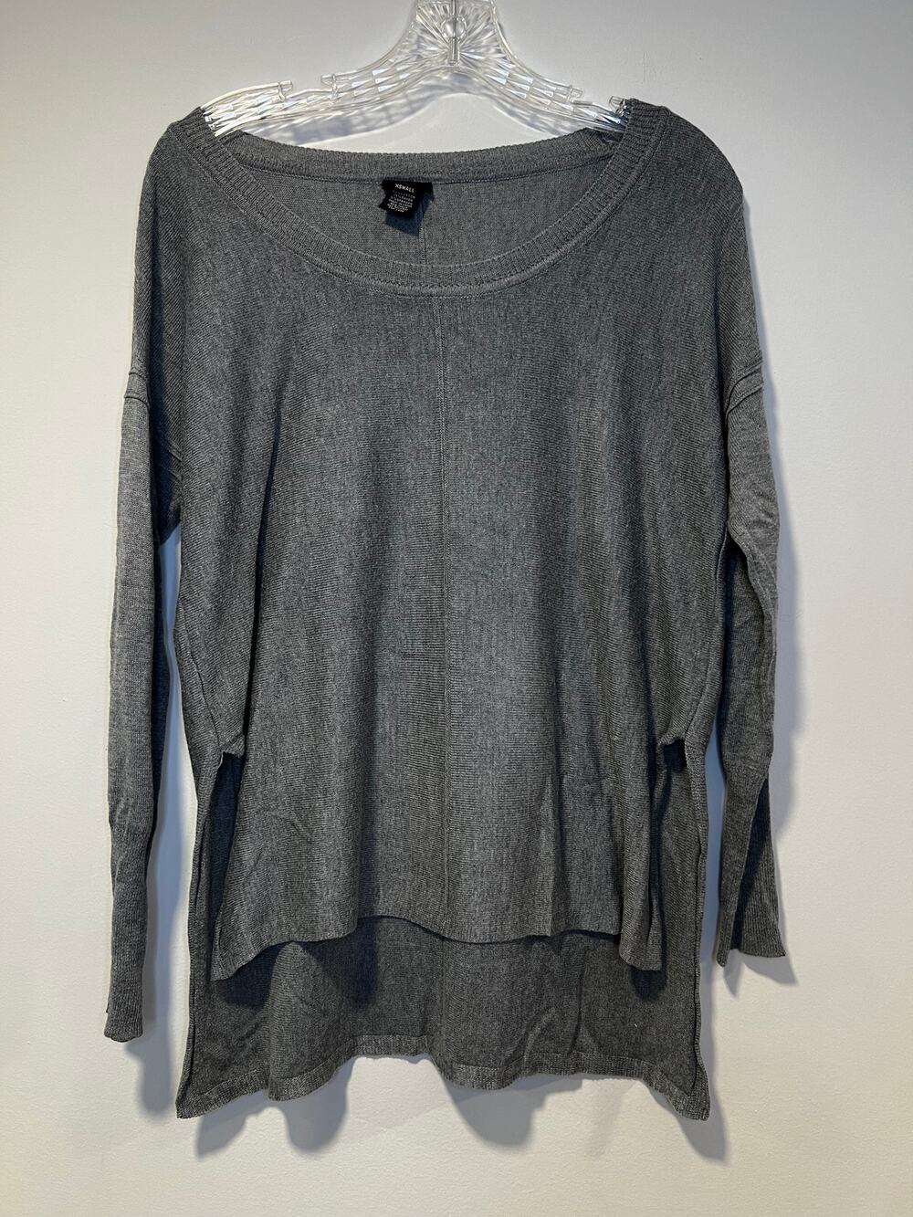 Rue21 Drop Shoulder Gray Knit High Low Sweater XS